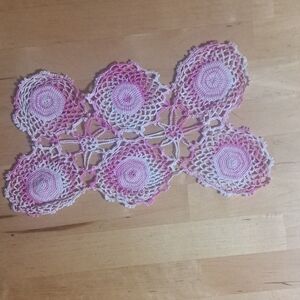 Pink & White Crochet Dollie